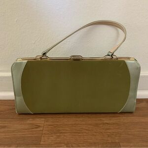 Vintage Kelly Bag 2 Tone Pistacho Green 1990s